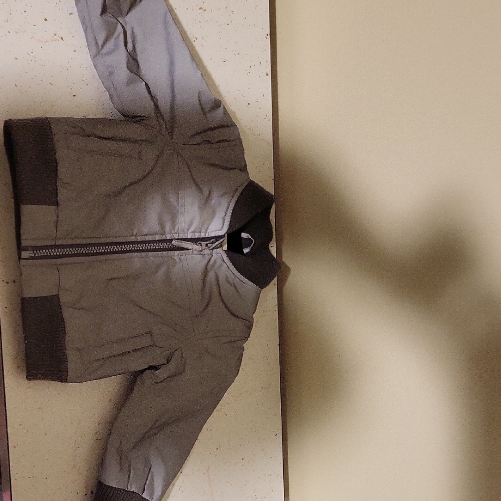 Kids Gray Bomber Jacket